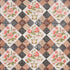 Caldwell Patchwork Chintz fabric in rose and chocolate color - pattern number 180122 - by Schumacher in the Schumacher Classics collection