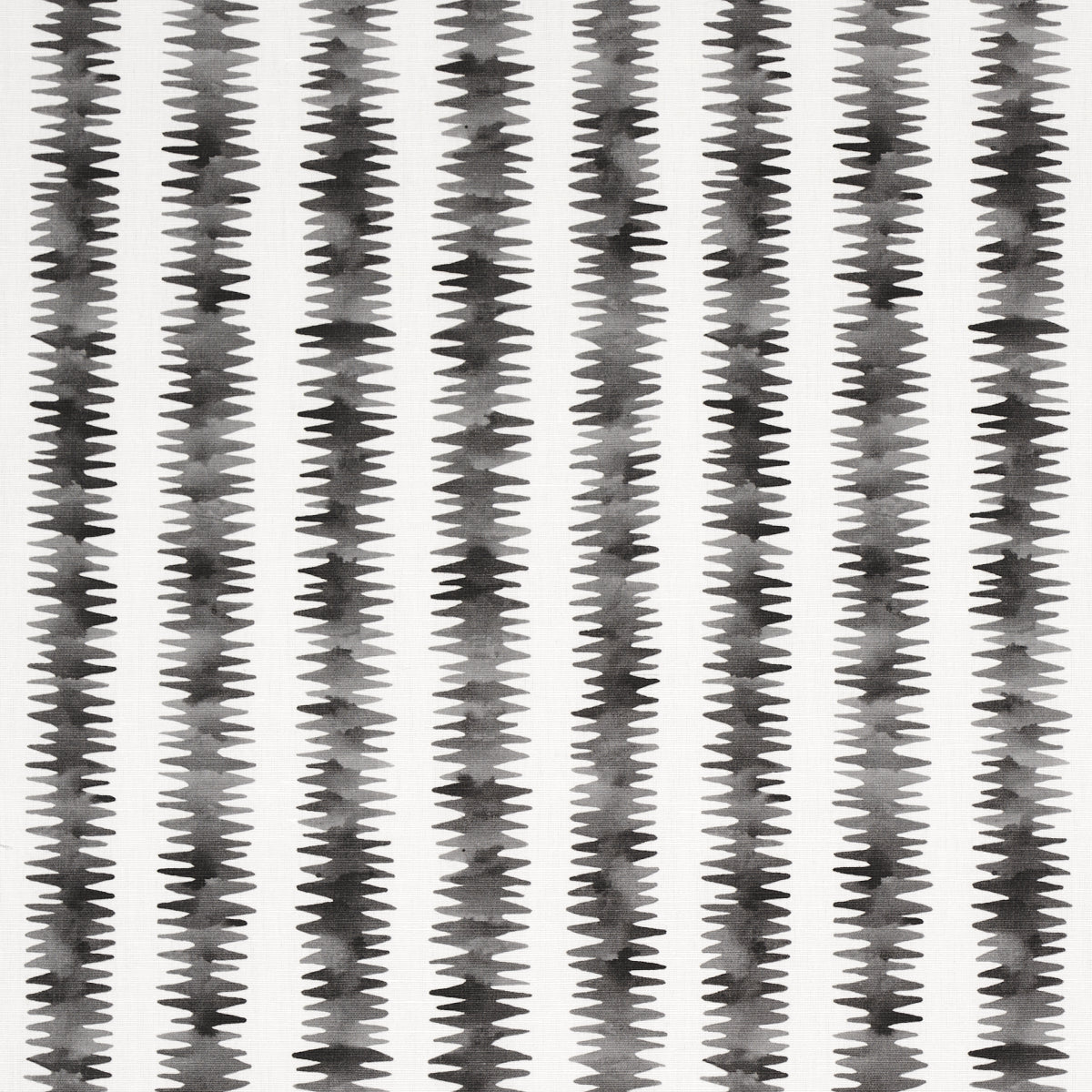 Cardiogram fabric in charcoal color - pattern number 180180 - by Schumacher in the New Wave: Black &amp; White collection