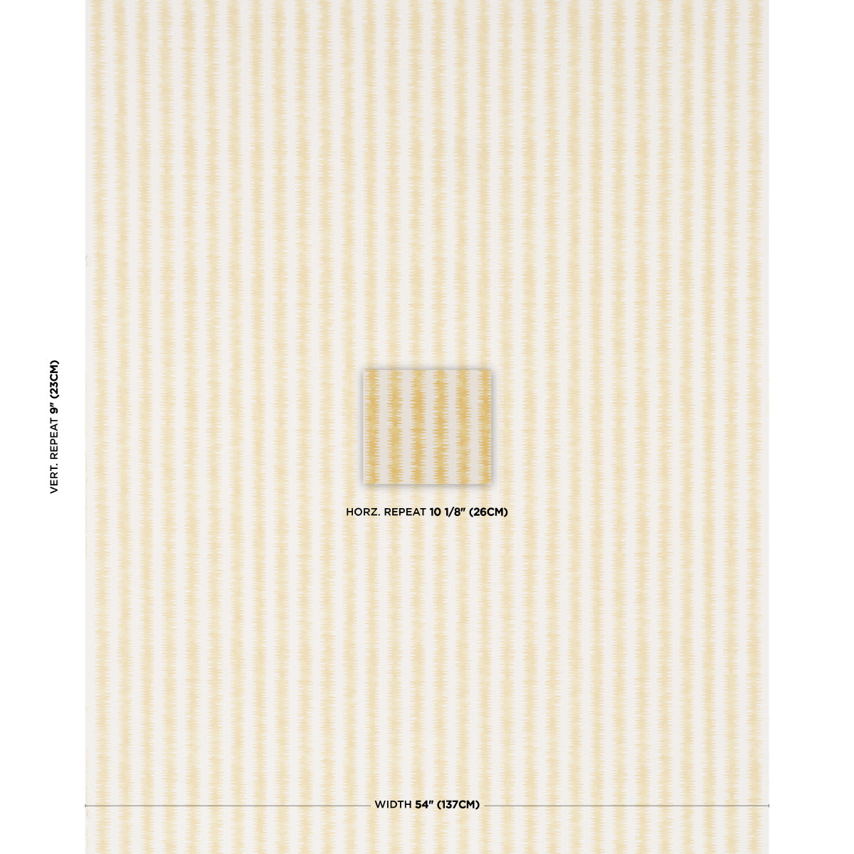 Cardiogram fabric in Yellow color - pattern number 180184 - by Schumacher in the Happy Menocal collection