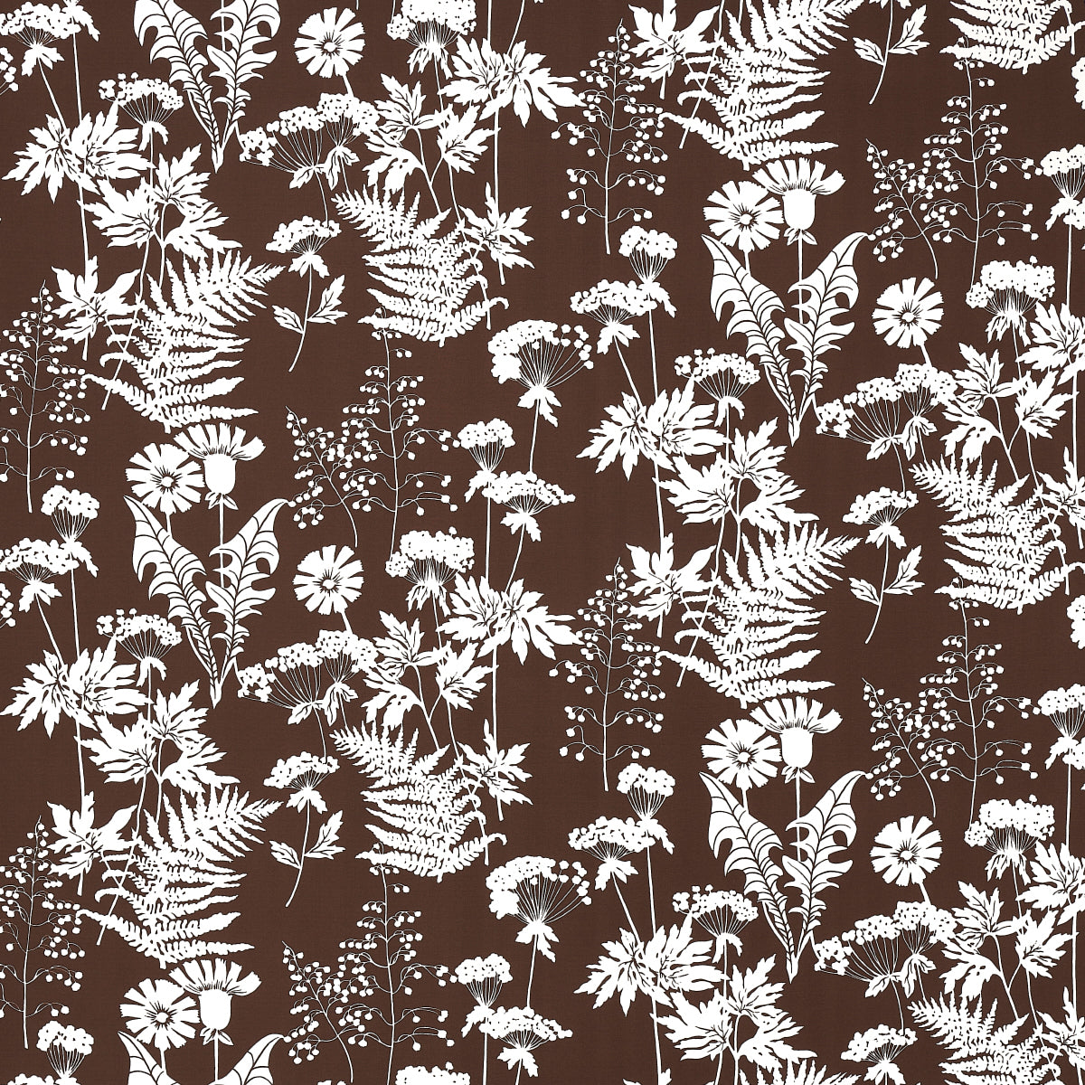 Spring Floral Indoor Outdoor fabric in brown color - pattern number 180222 - by Schumacher in the Indoor/Outdoor Prints collection
