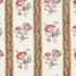 Ariana Floral Stripe fabric in document color - pattern number 180240 - by Schumacher in the Williamsburg collection