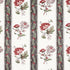 Ariana Floral Stripe fabric in chelsea garden color - pattern number 180242 - by Schumacher in the Williamsburg collection