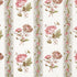 Ariana Floral Stripe fabric in famille rose color - pattern number 180243 - by Schumacher in the Williamsburg collection