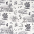 Toussaint Toile fabric in black color - pattern number 180270 - by Schumacher in the Victor Glemaud collection