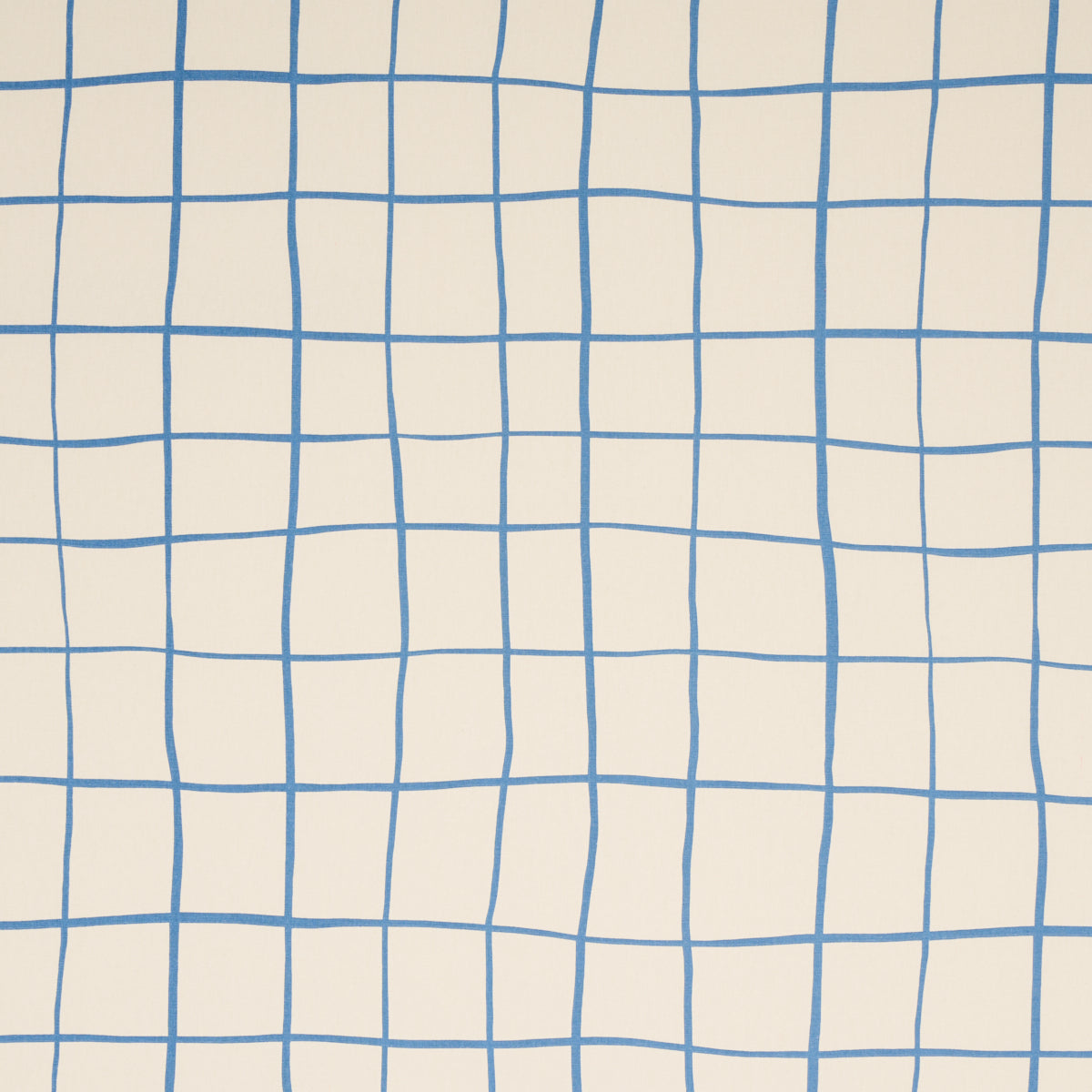 Painterly Windowpane fabric in blue color - pattern number 180292 - by Schumacher in the Miles Redd collection