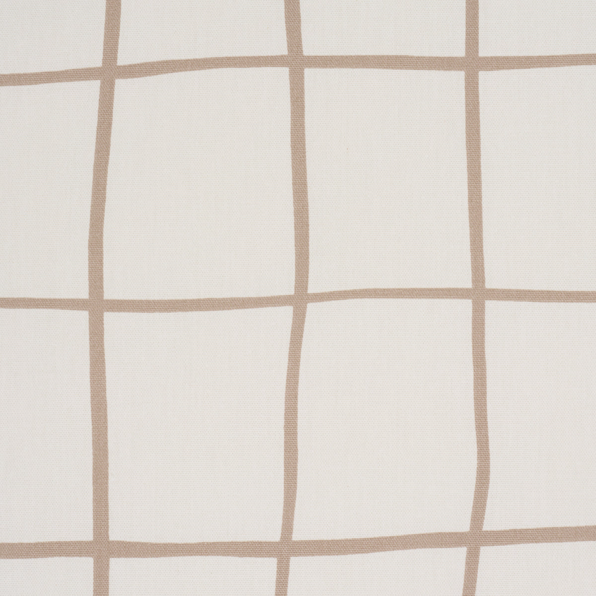 Painterly Windowpane fabric in Neutral color - pattern number 180294 - by Schumacher in the Stars and Stripes collection