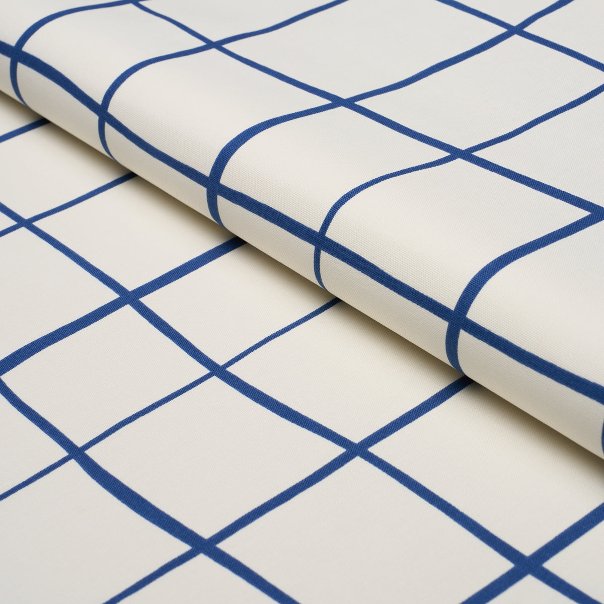 Painterly Windowpane fabric in Navy color - pattern number 180295 - by Schumacher in the Stars and Stripes collection