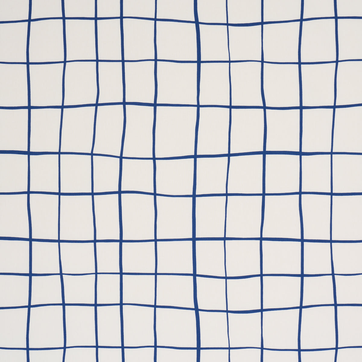 Painterly Windowpane fabric in Navy color - pattern number 180295 - by Schumacher in the Stars and Stripes collection