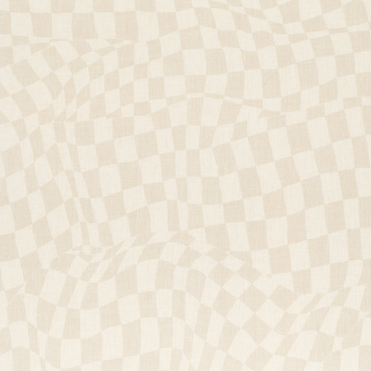 Loose Check fabric in light neutral color - pattern number 180330 - by Schumacher in the David Kaihoi collection