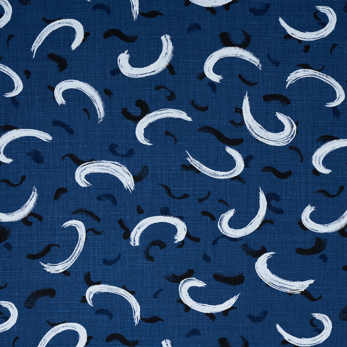 Brushmark fabric in blue color - pattern number 180400 - by Schumacher in the David Kaihoi collection