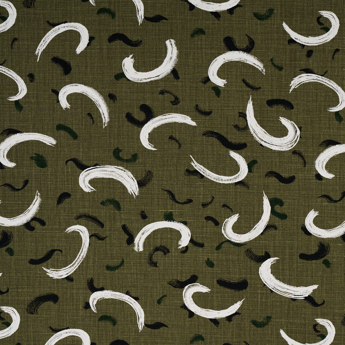 Brushmark fabric in olive color - pattern number 180402 - by Schumacher in the David Kaihoi collection
