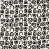 Threshold Printed Linen fabric in carbon color - pattern number 180421 - by Schumacher in the New Wave: Black & White collection