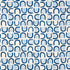 Threshold Printed Linen fabric in lapis color - pattern number 180422 - by Schumacher in the Hadiya Williams collection
