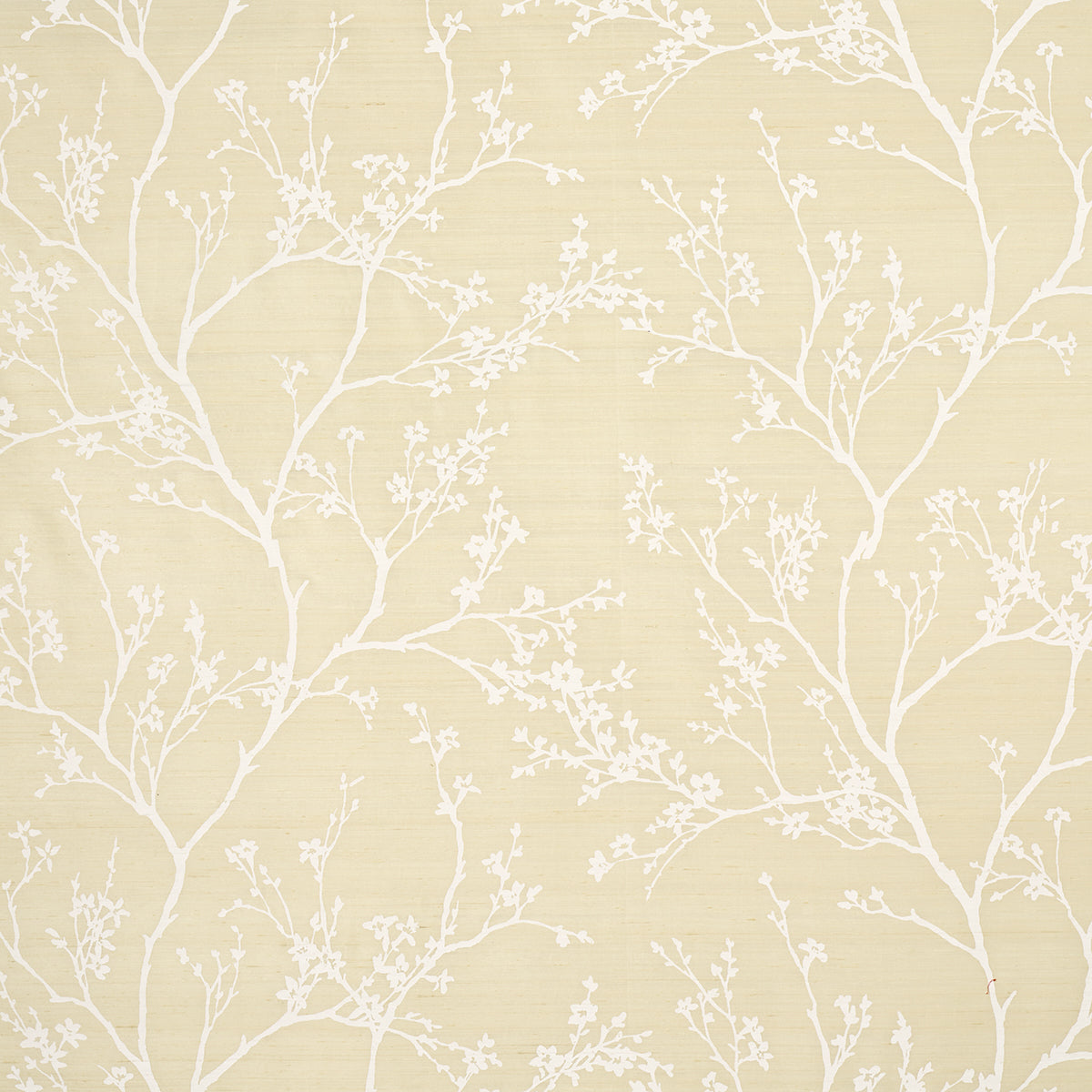 Twiggy Silk fabric in champagne color - pattern number 180501 - by Schumacher in the Moon River collection
