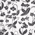 Orchids Have Dreams fabric in soft black color - pattern number 180510 - by Schumacher in the Hera Ford collection