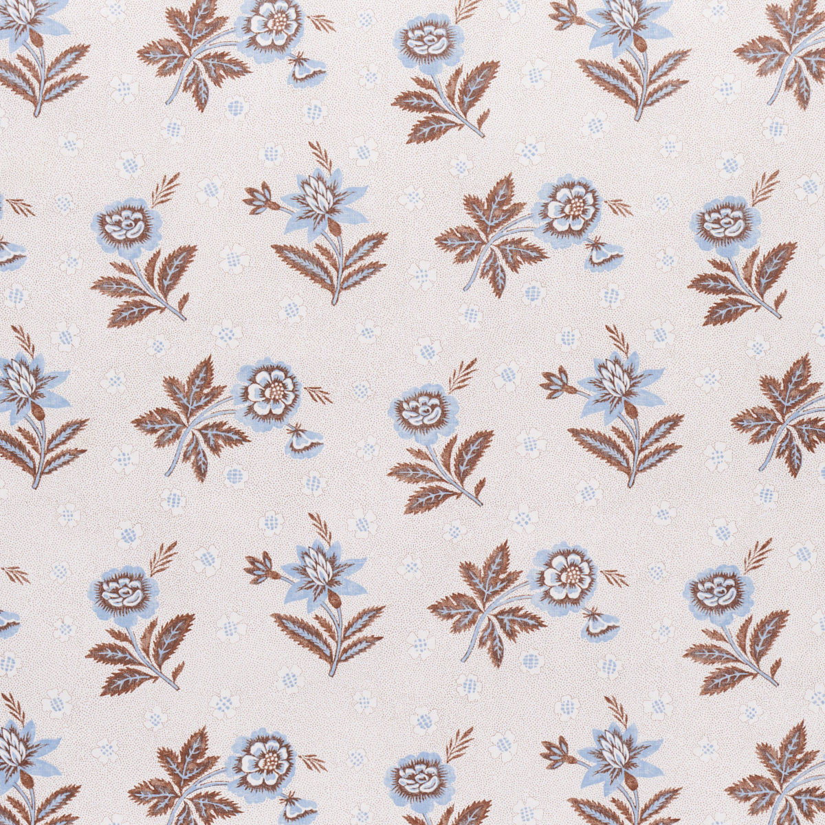 Colline fabric in delft and sepia color - pattern number 180542 - by Schumacher in the New Traditional:  Provencal collection