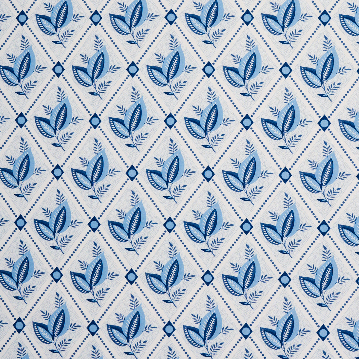 Basile Trellis fabric in porcelain color - pattern number 180570 - by Schumacher in the New Traditional:  Provencal collection