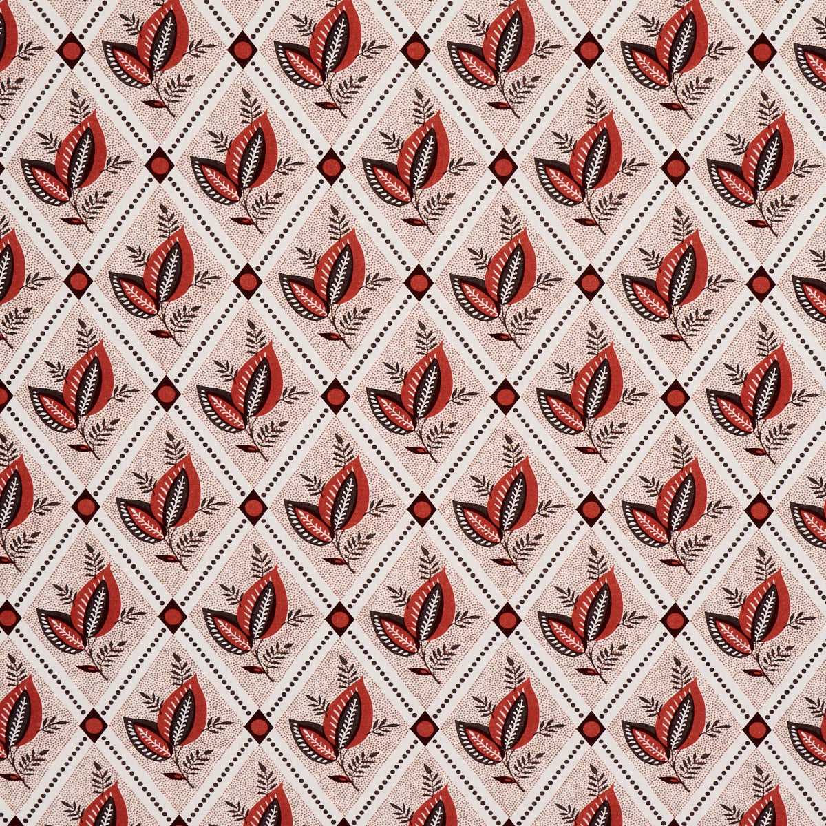 Basile Trellis fabric in spice and carbon color - pattern number 180571 - by Schumacher in the New Traditional:  Provencal collection