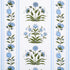 Royal Poppy Stripe fabric in sky color - pattern number 180670 - by Schumacher in the Marie-Anne Oudejans collection