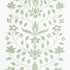 Jaipur Mughal Flower fabric in green color - pattern number 180680 - by Schumacher in the Marie-Anne Oudejans collection