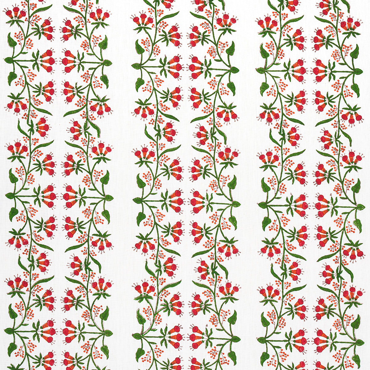 Himalaya Hand Block Print fabric in pink color - pattern number 180690 - by Schumacher in the Marie-Anne Oudejans collection
