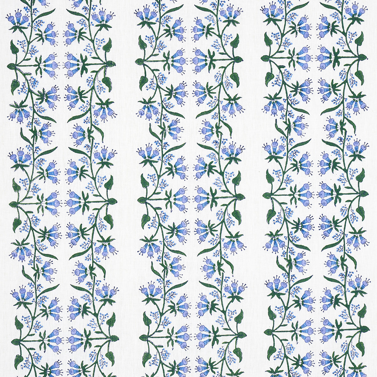 Himalaya Hand Block Print fabric in lilac color - pattern number 180691 - by Schumacher in the Marie-Anne Oudejans collection