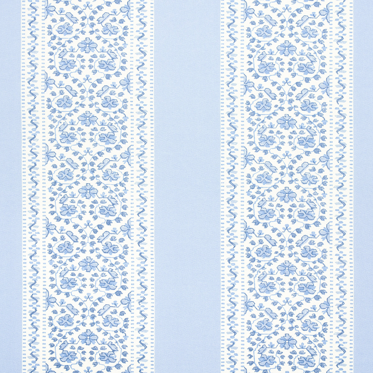 Jasmine Indoor Outdoor fabric in indigo color - pattern number 180740 - by Schumacher in the Moon River collection