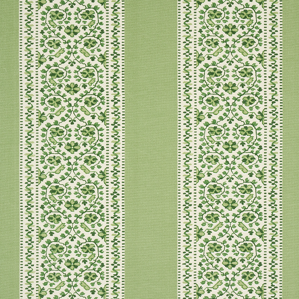 Jasmine Indoor Outdoor fabric in leaf green color - pattern number 180741 - by Schumacher in the Moon River collection