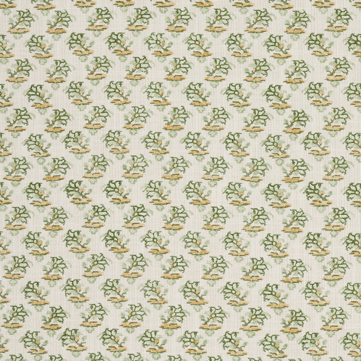 Oleander Indoor Outdoor fabric in leaf green color - pattern number 180761 - by Schumacher in the Mark D. Sikes collection