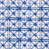Portail Francais Indoor Outdoor fabric in navy color - pattern number 180770 - by Schumacher in the Mary Mcdonald collection