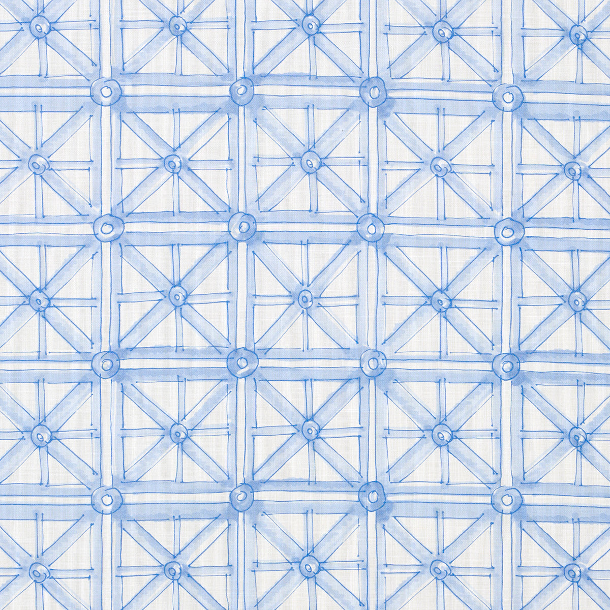 Portail Francais Indoor Outdoor fabric in sky color - pattern number 180772 - by Schumacher in the Mary Mcdonald collection