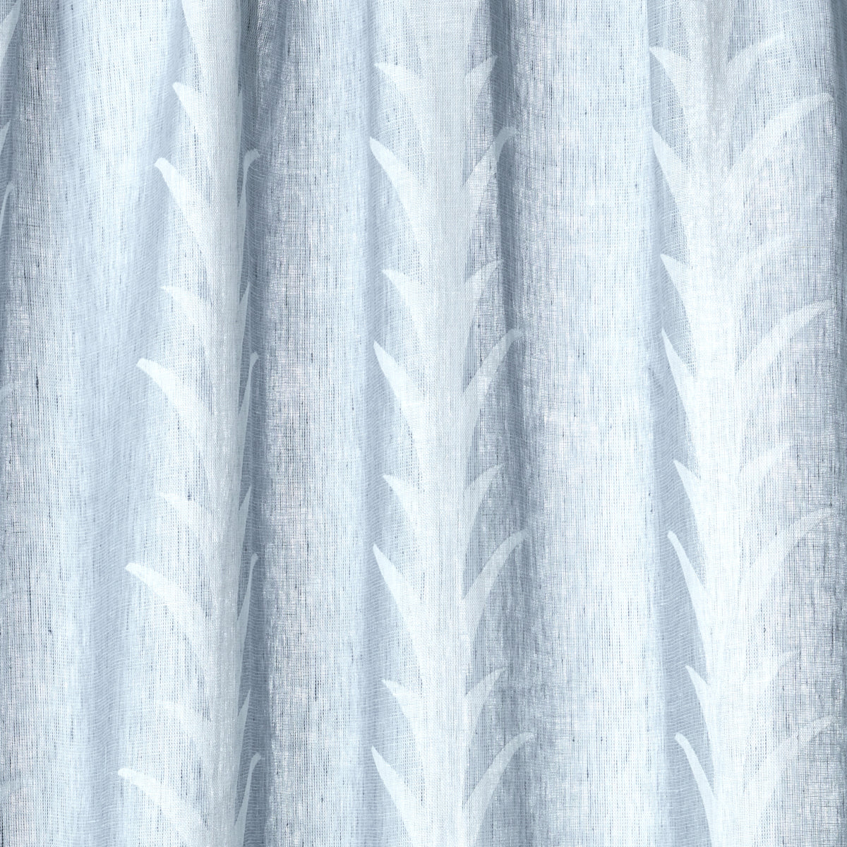 Acanthus Stripe Sheer fabric in slate color - pattern number 180802 - by Schumacher in the Essentials: Sheers &amp; Casements collection
