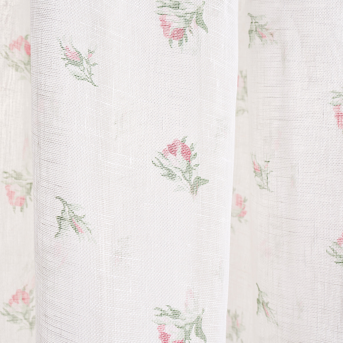 Margie Floral Sheer fabric in rose color - pattern number 180830 - by Schumacher in the New Old-Fashioned collection