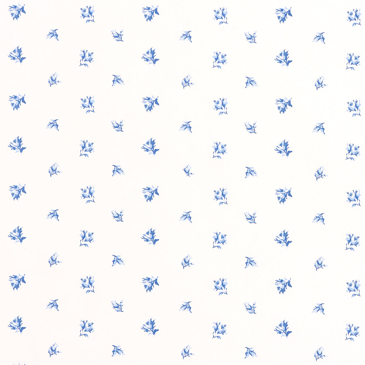 Margie Floral fabric in porcelain color - pattern number 180840 - by Schumacher in the New Old-Fashioned collection
