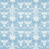 Georgia Wildflowers fabric in blue color - pattern number 180892 - by Schumacher in the Folly Cove collection