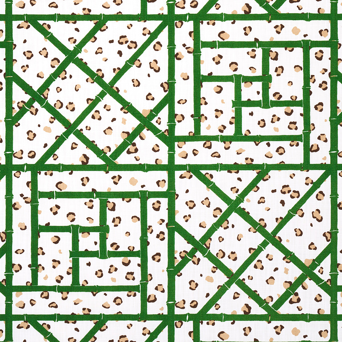 Fancy Beast Indoor Outdoor fabric in safari green color - pattern number 180950 - by Schumacher in the Cristina Buckley collection