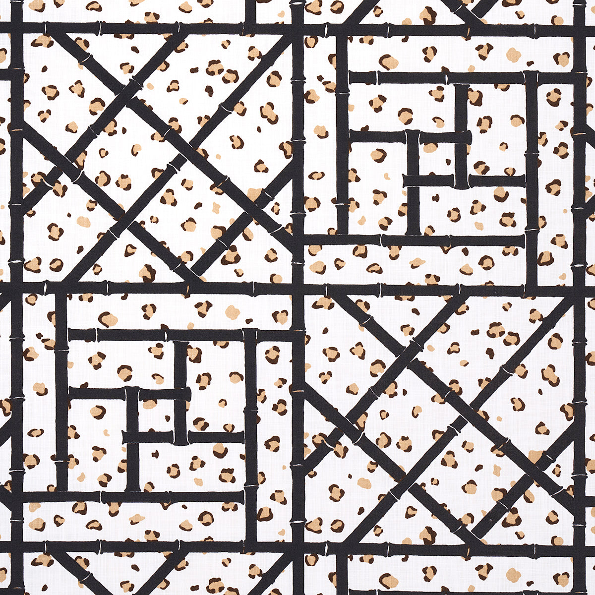 Fancy Beast Indoor Outdoor fabric in onyx desert color - pattern number 180951 - by Schumacher in the Cristina Buckley collection