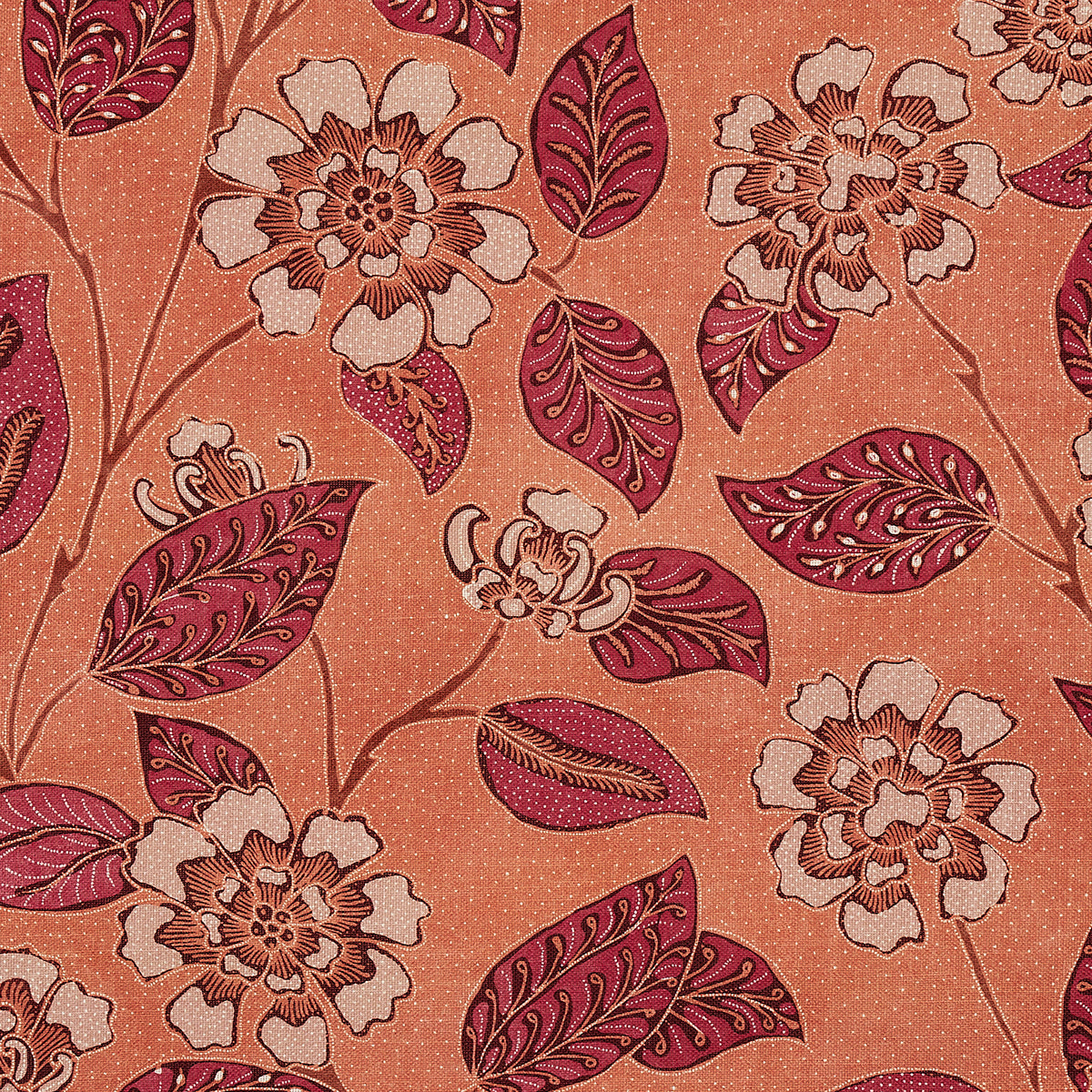 Kava Cay Indoor Outdoor fabric in mango color - pattern number 181002 - by Schumacher in the Isola Indoor/Outdoor collection