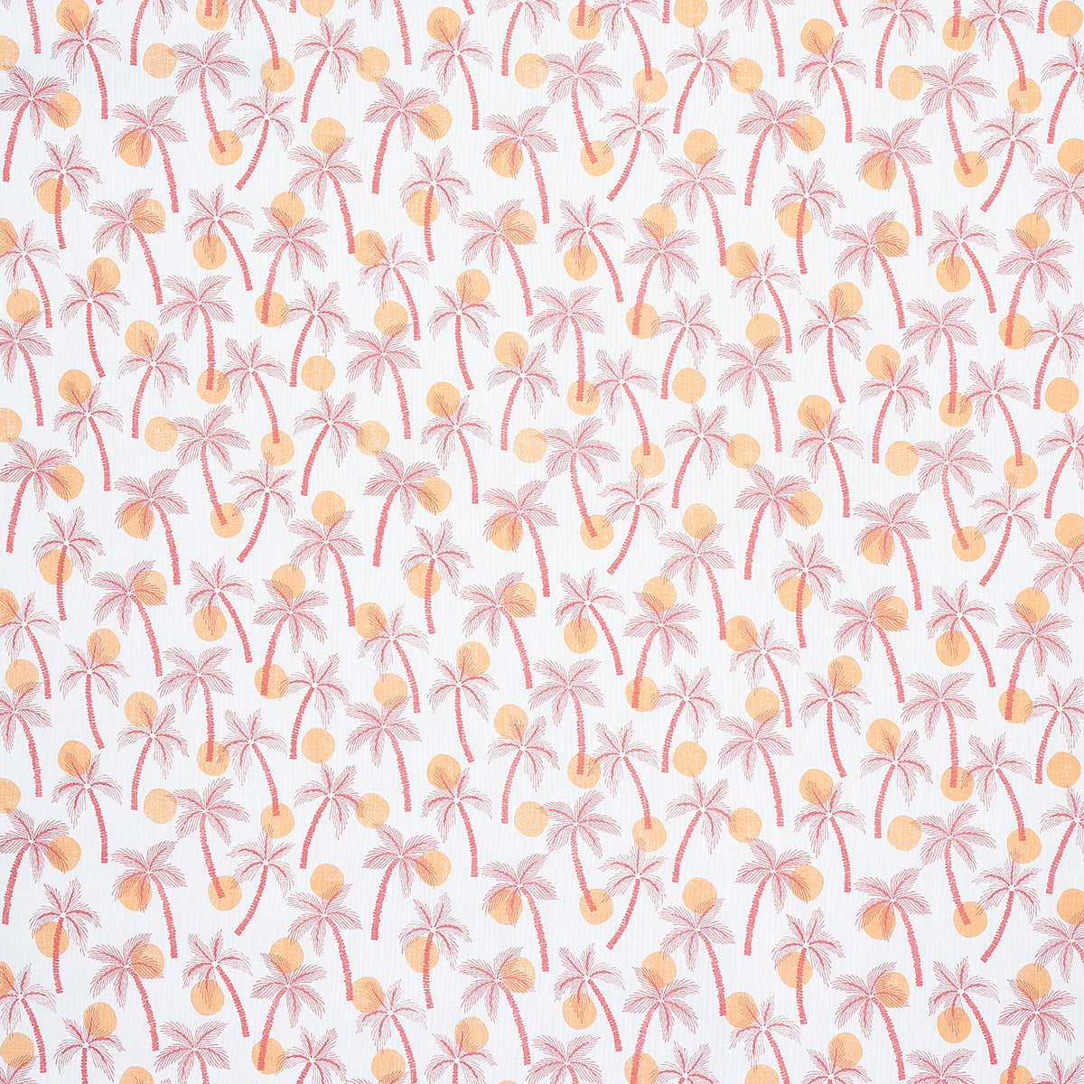 Clarabella Palm Indoor Outdoor fabric in citrus color - pattern number 181010 - by Schumacher in the Isola Indoor/Outdoor collection