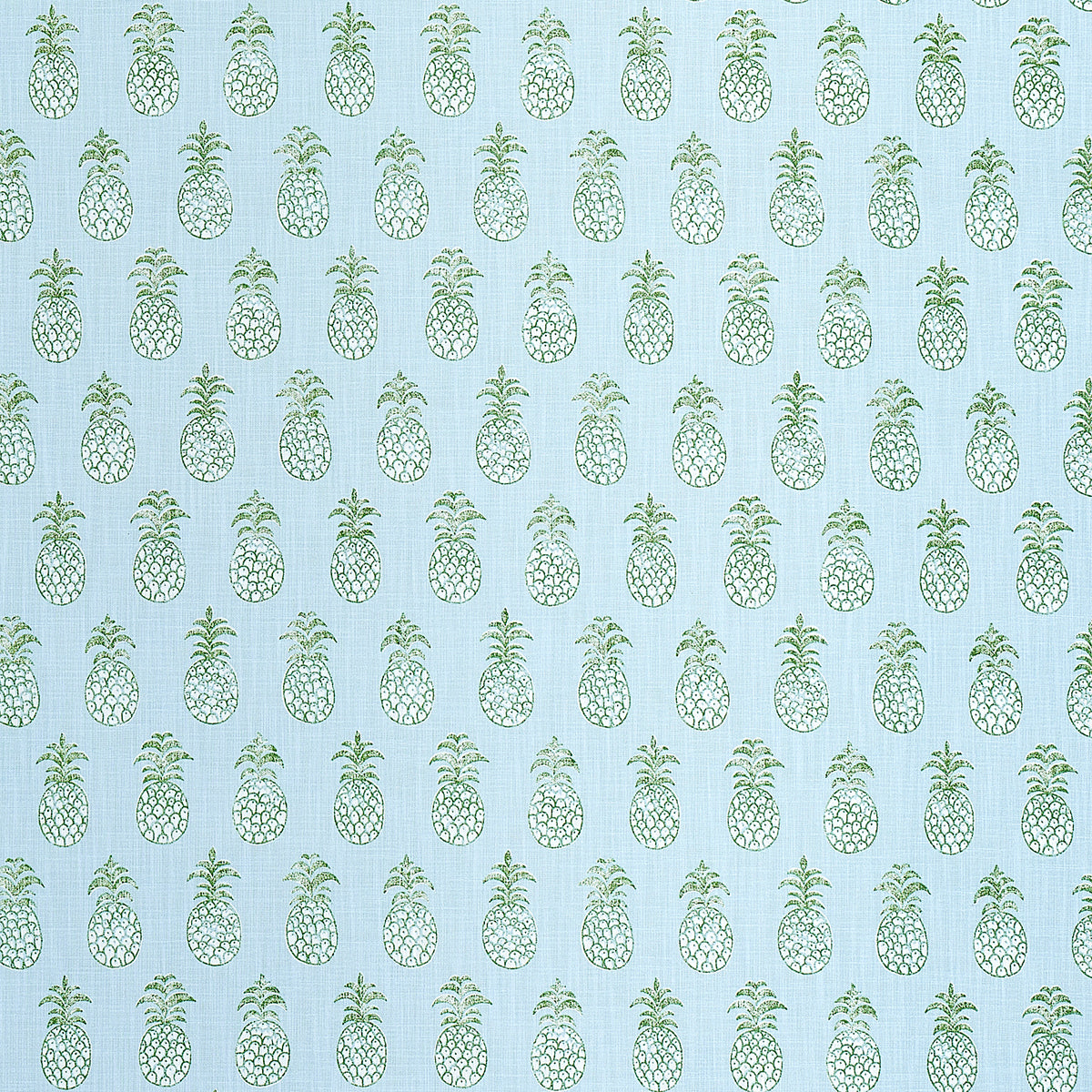 Piña Cove Indoor Outdoor fabric in aquamarine color - pattern number 181020 - by Schumacher in the Isola Indoor/Outdoor collection