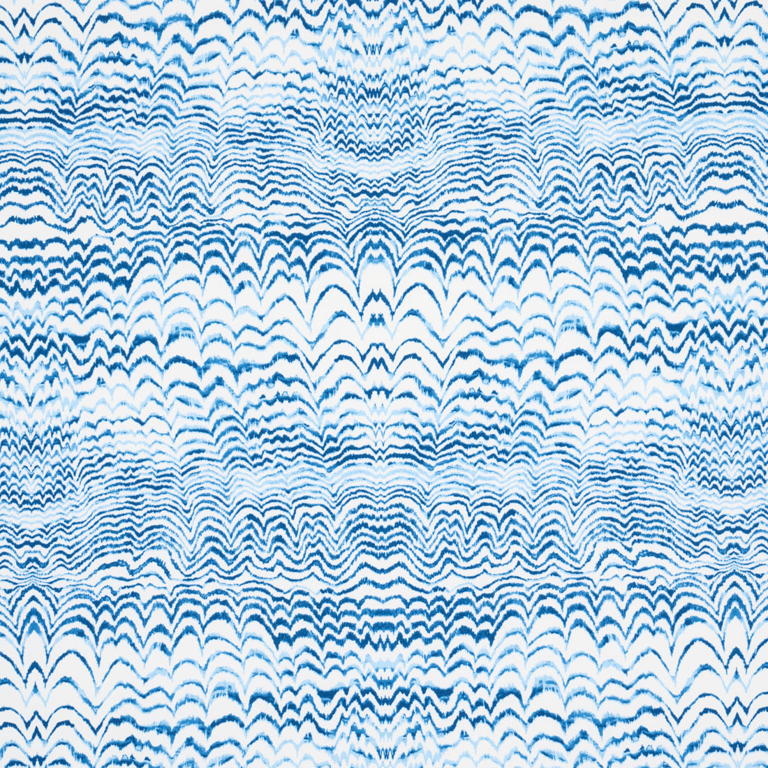 Ink Wave Print Indoor Outdoor fabric in indigo color - pattern number 181050 - by Schumacher in the Trina Turk collection