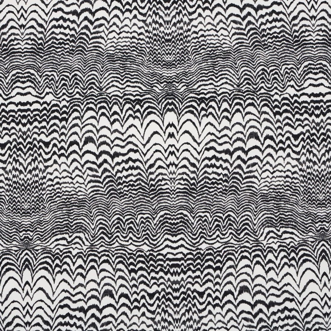 Ink Wave Print Indoor Outdoor fabric in black color - pattern number 181052 - by Schumacher in the Trina Turk collection