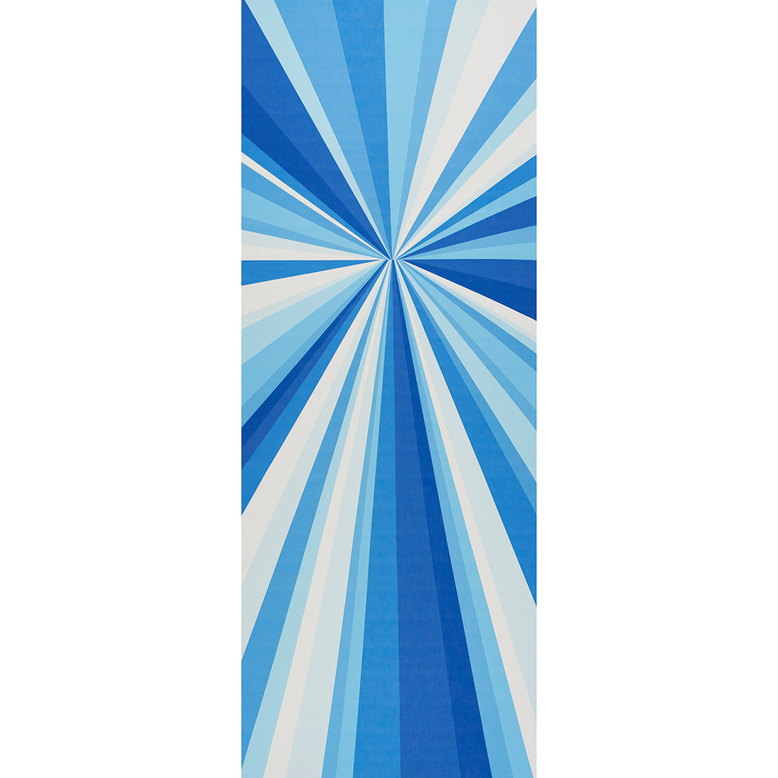 Sunbeam Print Indoor Outdoor Panel fabric in horizon blue color - pattern number 181090 - by Schumacher in the Trina Turk collection