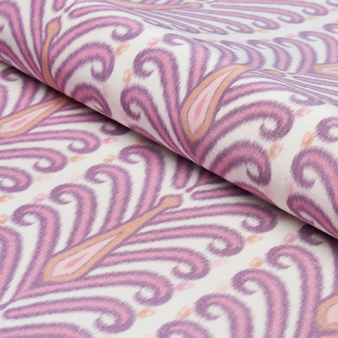 Augustine Ikat fabric in fuchsia color - pattern number 181272 - by Schumacher in the Ikat Collection collection