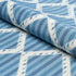 Kai Striped Ikat fabric in blue color - pattern number 181290 - by Schumacher in the Ikat Collection collection