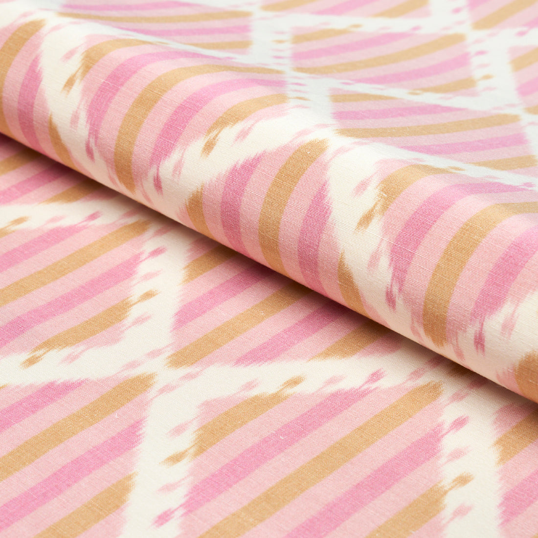 Kai Striped Ikat fabric in pink color - pattern number 181292 - by Schumacher in the Ikat Collection collection