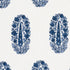Askandra Flower fabric in delft color - pattern number 181361 - by Schumacher in the Jacaranda collection