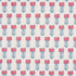 Mia Tulip fabric in delft and crimson color - pattern number 181392 - by Schumacher in the Jacaranda collection