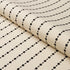 Beaded Stripe fabric in black and cream color - pattern number 181430 - by Schumacher in the Neisha Crosland collection