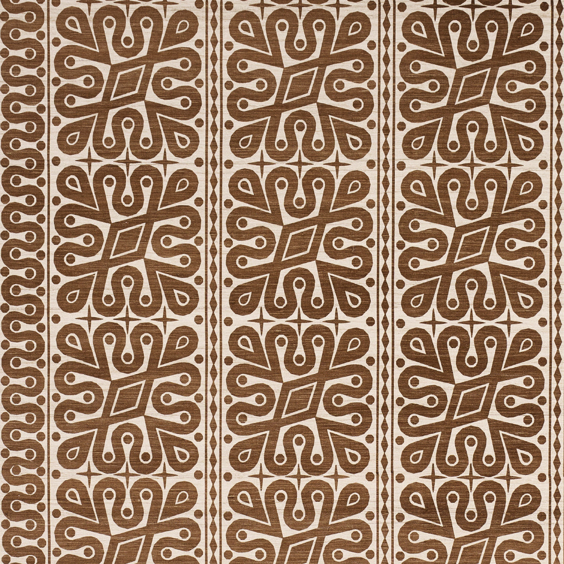 Borneo Silk fabric in brown color - pattern number 181470 - by Schumacher in the Celerie Kemble collection